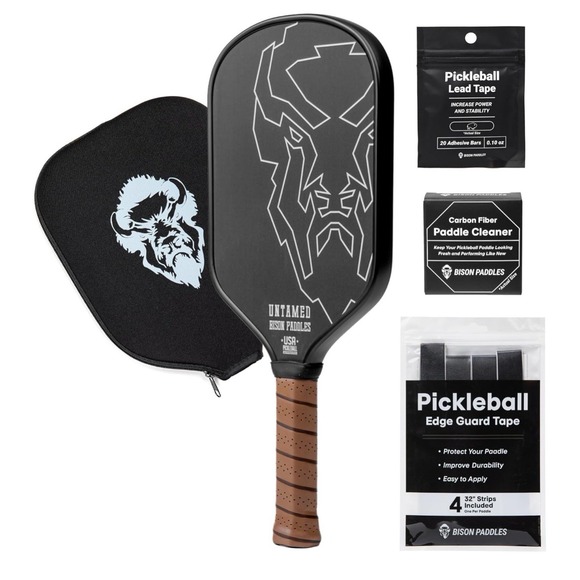 Carbon Fiber Pickleball Paddle – Thermoformed for Spin & Power + Kit